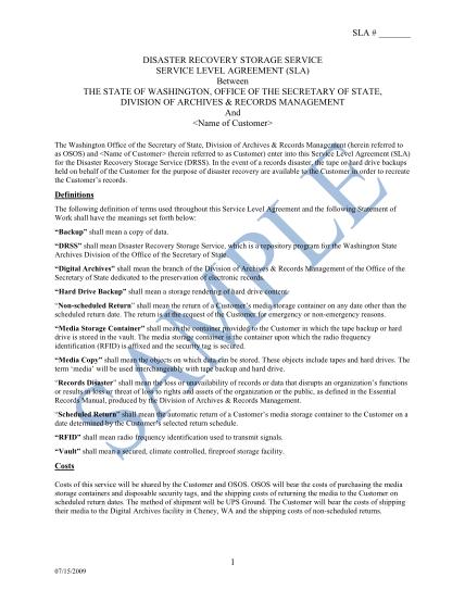 30585049-disaster-recovery-storage-service-service-level-agreement-digitalarchives-wa