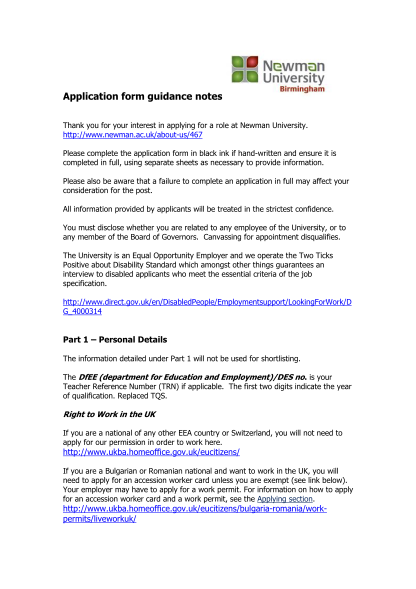 306920840-application-form-guidance-notes-newmanacuk-newman-ac