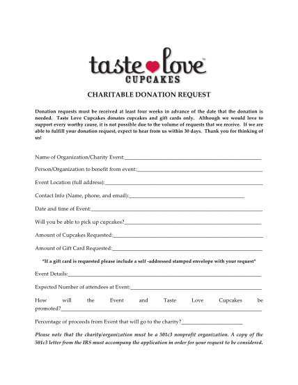 307887132-charitable-donation-request-taste-love-cupcakes