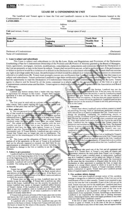 30816490-fillable-2004-lease-of-condominium-unit-a101-12-96-purchase-form