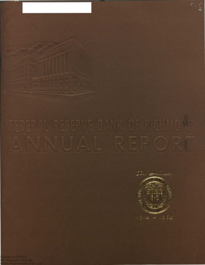 30817817-1964-annual-report-of-the-federal-reserve-bank-of-richmond-fraser-stlouisfed