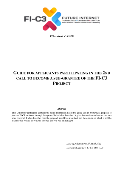 308183798-guide-for-applicants-participating-in-the-2nd-call-to-become-a-sub-grantee-of-the-fi-c3-project-27-april-2014-fic3