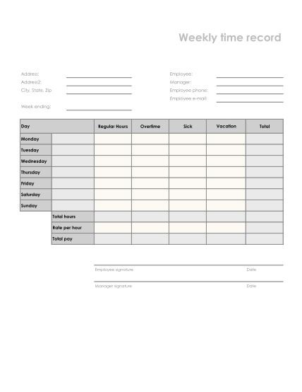 63 Weekly Time Sheets Page 3 Free To Edit Download And Print Cocodoc