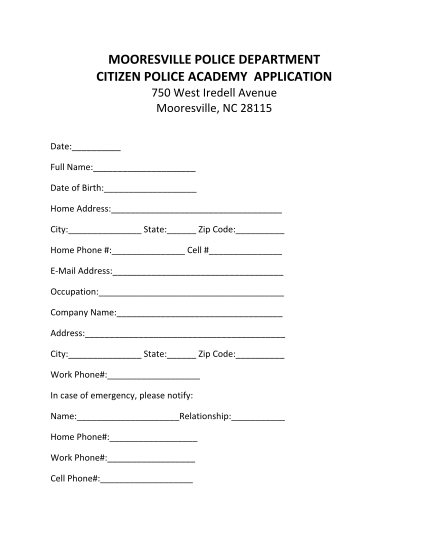 30837728-fillable-mooresville-police-department-application-form