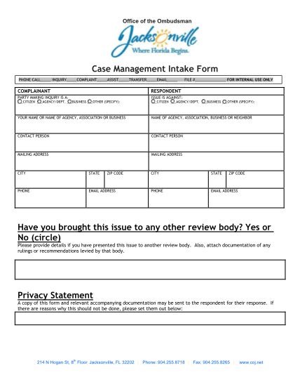 The New Case Management Intake Form Cojnet Fill And S 5950