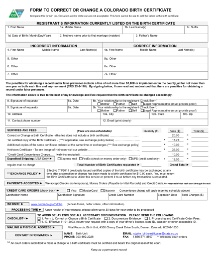 309251602-form-to-correct-or-change-a-colorado-birth-certificate-reset-form-data-complete-this-form-in-ink-crossouts-andor-white-out-are-not-acceptable-this-form-cannot-be-use-to-add-the-father-to-the-birth-certificate-registrants-information