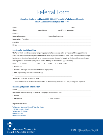 309364722-referral-form-tallahassee-memorial-healthcare-tmh