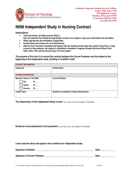 309590870-n698-independent-study-in-nursing-contract-academic-son-wisc