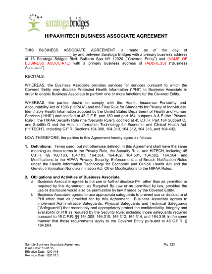310296741-hipaahitech-business-associate-agreement-saratogabridges