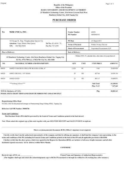 77 simple purchase order template page 2 - Free to Edit, Download ...