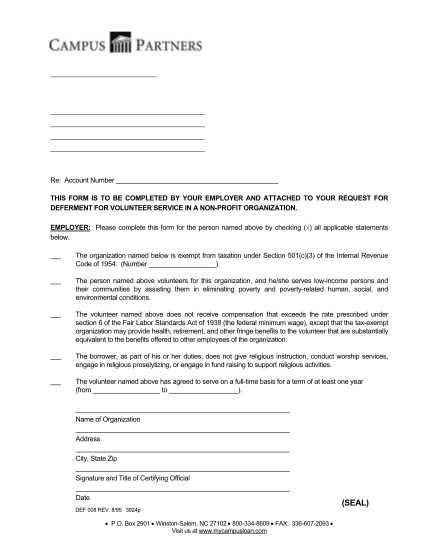 31061990-volunteer-services-deferment-certification-letter-campus-partners