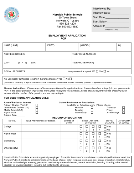 310764914-norwich-public-schools-employment-application-for-norwichpublicschools