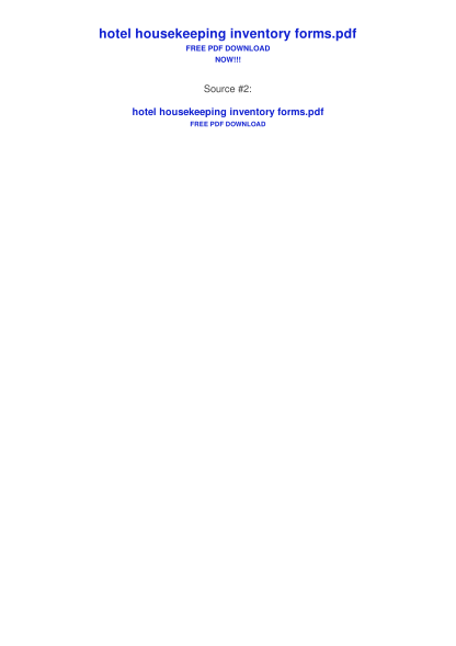 311316065-hotel-housekeeping-inventory-forms-bing-pdf-links