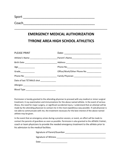 311477260-emergency-medical-authorization-tyrone-area-high-school
