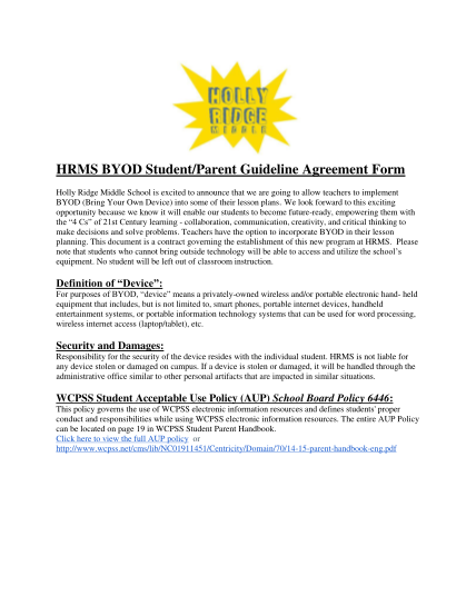 311487600-hrms-byod-studentparent-guideline-bagreement-formb-wcpss