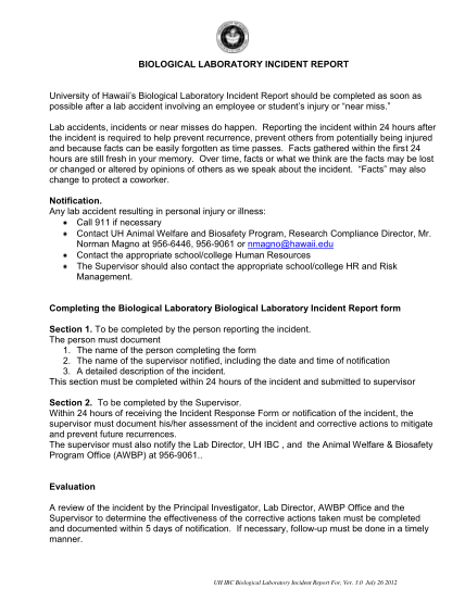 311741952-biological-laboratory-bincidentb-report-university-of-hawaii-at-manoa-manoa-hawaii