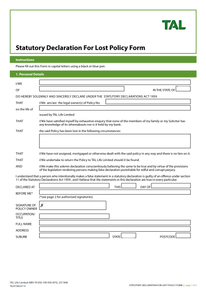 311748190-statutory-declaration-for-lost-policy-form-quoticomau