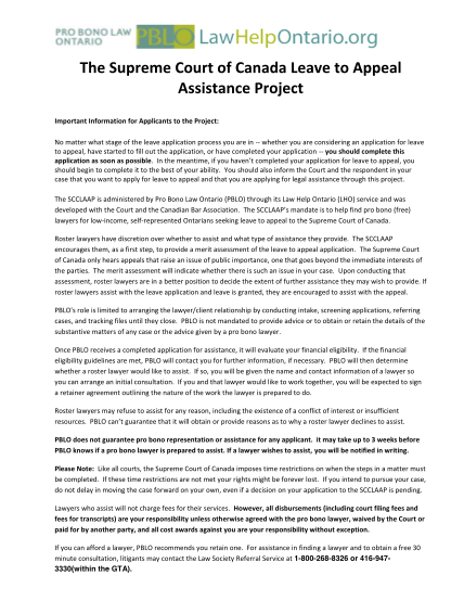 311780671-the-supreme-court-of-canada-leave-to-bappealb-assistance-project-lawhelpontario