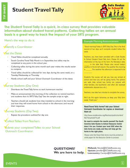 312047308-tip-sheet-student-travel-tally-sc-safe-routes-to-school-scsaferoutes