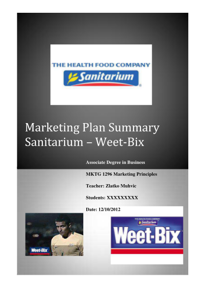 312146168-marketing-plan-summary-sanitarium-weet-bix