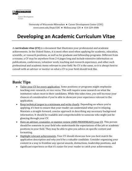 312375452-developing-an-academic-curriculum-vitae-university-of-wisconsin-bb
