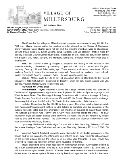 31273913-the-council-of-the-village-of-millersburg-met-in-regular-session-on-january-28-2013-at