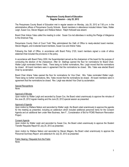 312982092-perquimans-county-board-of-education-regular-session-july-25-2012-the-perquimans-county-board-of-education-met-in-regular-session-on-monday-july-25-2012-at-700-p