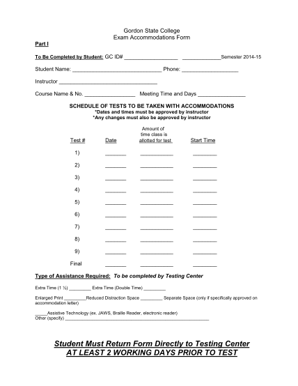 313135810-student-must-return-form-directly-to-testing-center-www2-gordonstate