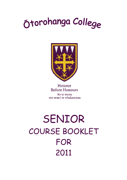 313288636-2011-snr-course-booklet-otorohanga-college-otocoll-school