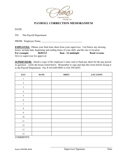 314230107-payroll-correction-memorandum-chimes-forms