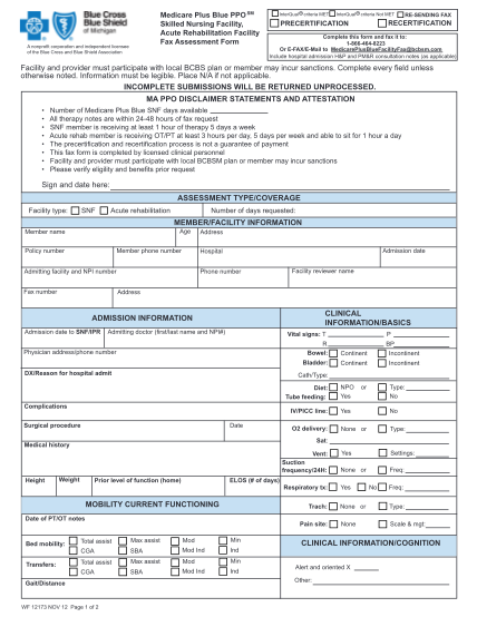 31437786-skilled-nursing-facility-form-acute-rehabiliation-facility-assessment-form