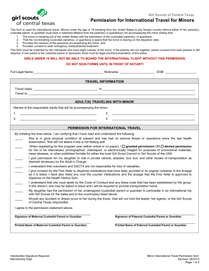 131 Letter Of Consent For Travel Of A Minor Child page 5 - Free to Edit ...