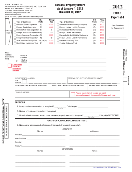 314629-fillable-2012-personal-property-return-maryland-2012-form-sdat