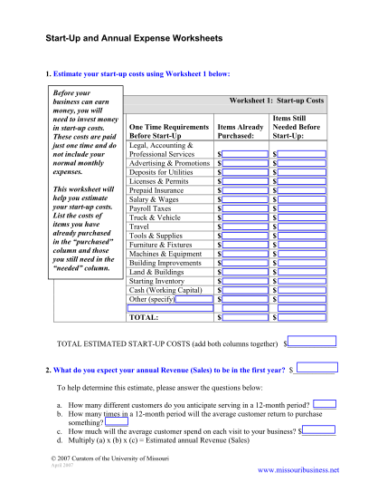 314933329-startup-and-annual-expense-worksheets