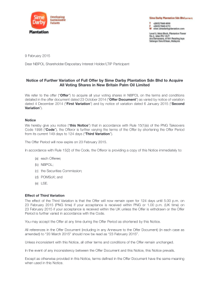 314954765-notice-of-further-variation-of-full-offer-by-sime-darby