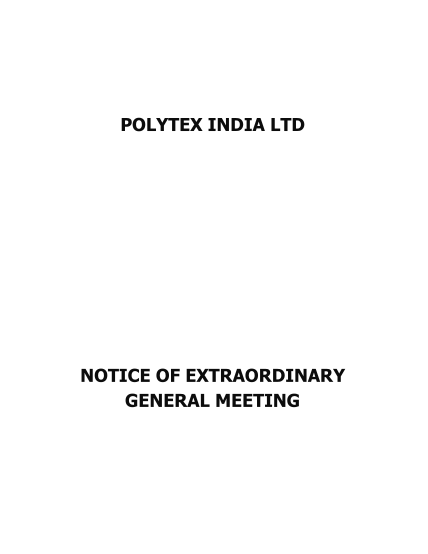315134865-polytex-india-ltd-notice-of-extraordinary-general-meeting-bse-ltd