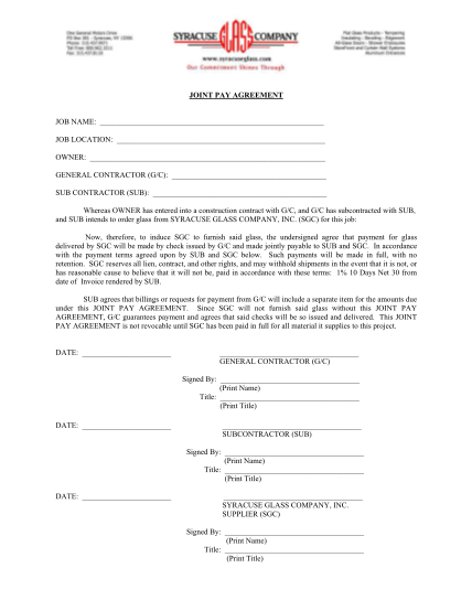 31526937-sgc-joint-pay-agreement-syracuse-glass-company