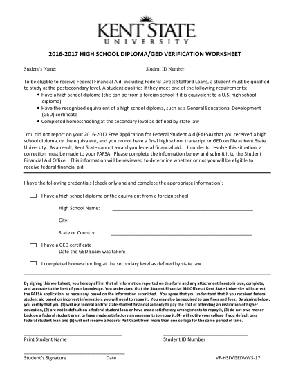 315326212-20162017-high-school-diplomaged-verification-worksheet-students-name-student-id-number-to-be-eligible-to-receive-federal-financial-aid-including-federal-direct-stafford-loans-a-student-must-be-qualified-to-study-at-the-postsecondary