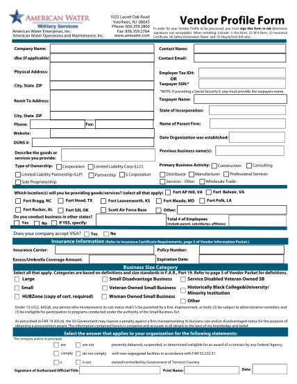 31543142-american-water-subcontractor-profile-form-pdf