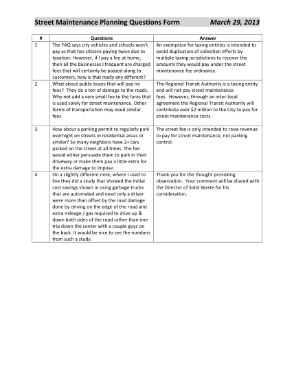 31546340-street-maintenance-planning-questions-form-march-29-2013