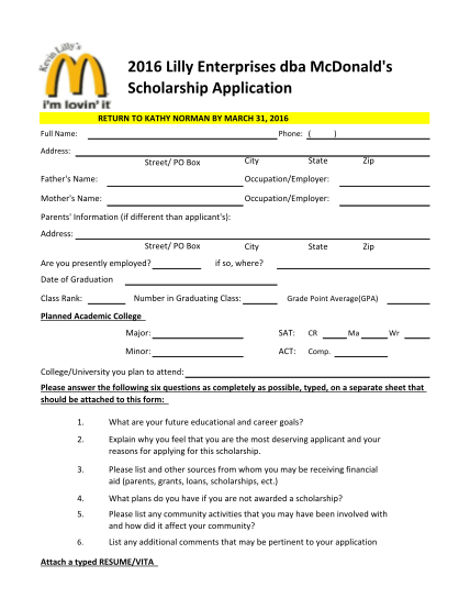 28 Mcdonalds Application Form Free To Edit Download Print CocoDoc