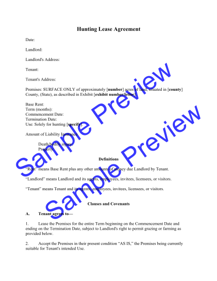 17 hunting land lease agreement free to edit download print cocodoc