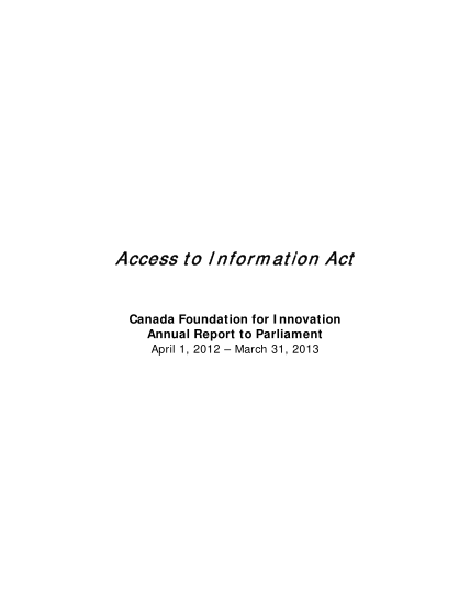 315938686-access-to-information-act-canada-foundation-for-innovation