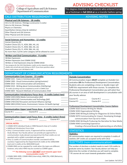 316341996-advising-checklist-cornell-university-communication-cals-cornell