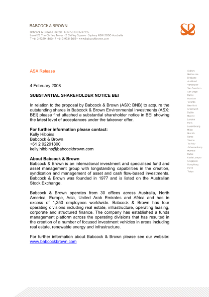 31648198-asx-release-4-february-2008-substantial-shareholder-notice-bei-in-relation-to-the-proposal-by-babcock-ampamp