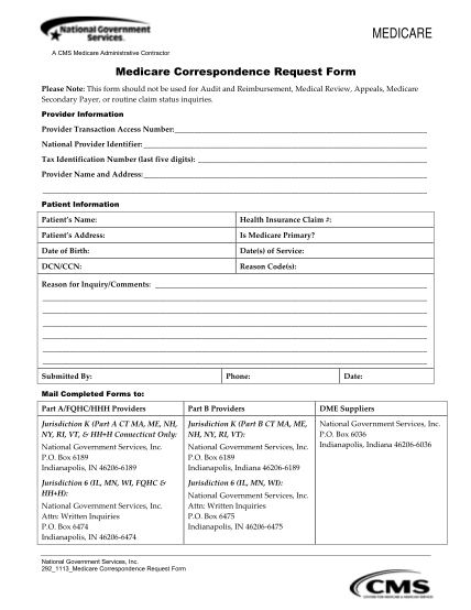 31734584-fillable-medicare-correspondence-request-form