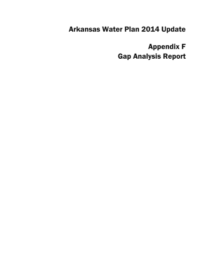 317371668-arkansas-water-plan-2014-update-appendix-f-gap-analysis-report-arkansaswaterplan