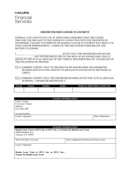 31756161-fillable-acura-odometer-statement-form