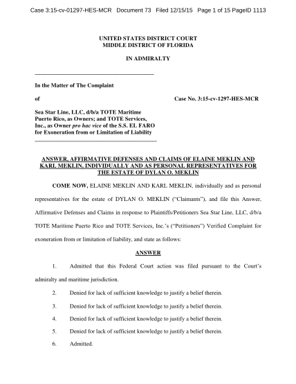 317768486-case-315cv01297hesmcr-document-73-filed-121515-page-1-of-15-pageid-1113-united-states-district-court-middle-district-of-florida-in-admiralty-in-the-matter-of-the-complaint-of-case-no