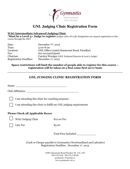 318295986-gnl-judging-clinic-registration-form-gymnasticsnlca-gymnastics-nl